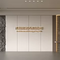 Modern Front Desk Background Wall Simple Background Wall Front Desk Reception Area Background Wall Company Front Desk Background Wall 3d model