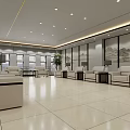 Spacious Modern Hotel Public Lounge Area With Comfortable Sofas Coffee Tables Wall Art And Lighting