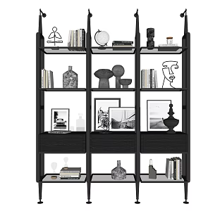 Modern Bookshelf 3d model