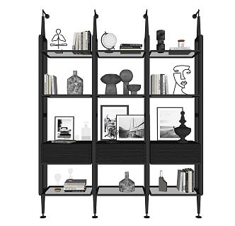 Modern Bookshelf 3d model