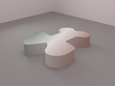 Modern Nordic Stool Special-shaped Stool Abstract Leisure Stool Outdoor Stool Children's Stool Public Stool Red Green Gradient Park Shopping Mall Tooling Amusement Park 3d model