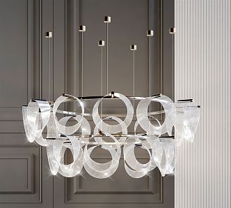 Light Luxury Chandelier Crystal Chandelier 3d model