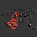 Modern Robot Mech Warrior Machine Battlearm Mechanical Battlearm Machine Warrior 3d model