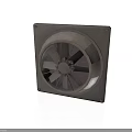 High Performance Industrial Fan With Square Metal Casing And Rotating Blades
