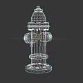 Red Road Facility Fire Hydrant With Urban Outdoor Design And Metal Structure