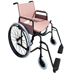 Modern Wheelchair 3d model