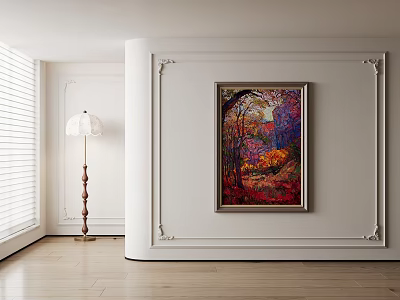 American decorative painting 3d model