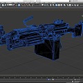 M249 Machine Gun SAW Class Light Machine Gun Machine Gun Submachine Gun Firearms Low Face Number Low Model Game Sub-era Film and Television Level Super Realistic 3d model