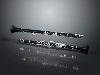 Flute bagpipe clarinet flute Xiao bamboo flute musical instrument Chinese musical instrument national musical instrument daily necessities 3d model