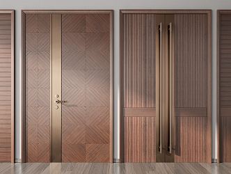 Light Luxury Double Door Double Door 3d model