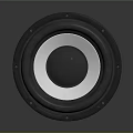 High Performance Commercial Speaker with Black Enclosure White Cone and Red Base Terminal Connectors
