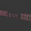 Rustic Wooden Fence Components With Different Styles For Outdoor Garden