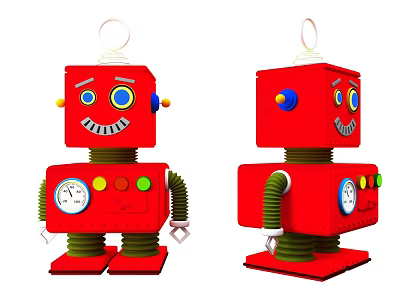 Small Robot Intelligent Robot AI Robot Cute Robot Cartoon Robot Mini Robot Monitoring and Detection Robot 3d model