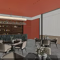 Modern Luxury Real Estate Sales Office Interior With Property Sand Table And Elegant Space Design