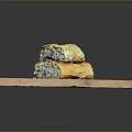 Golden Pastry Pieces Stacked On Wooden Cutting Board For Serving