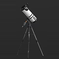 Commercial Telescope Equipment with Professional Tripod Stand High Precision White Black Body Orange Accents
