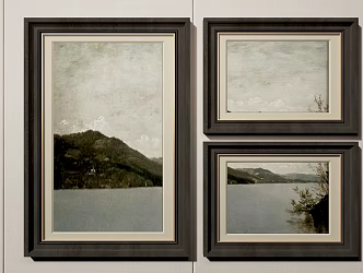 American Oil Painting Oil Painting Decorative Painting 3d model