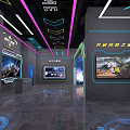 VR Experience Center Featuring 9D Flight Cinema Immersive Virtual Reality Adventures 3d model