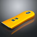 Yellow Electric Hair Trimmer With Button And Sharp Blade For Personal Grooming
