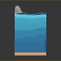 Natural Rock Formation with Layered Blue Water and Clear Aquatic Layers