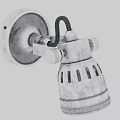 Vintage Industrial Style Metal Wall Sconce With Adjustable Arm Hollow Out Design And Warm Light