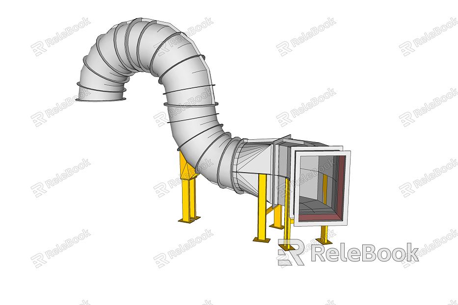 modern pipe pipe parts model