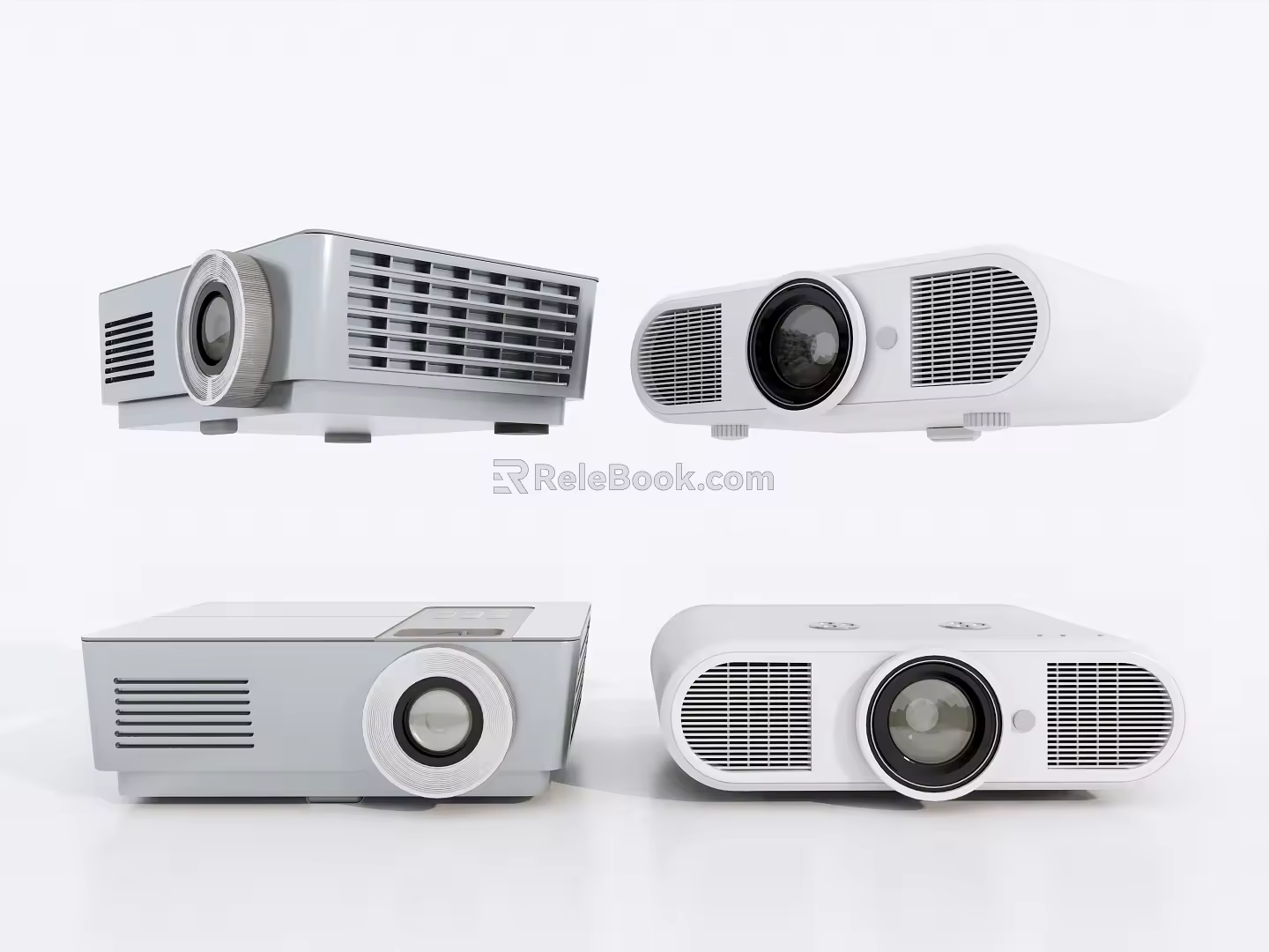 Modern projector audio and video equipment projector 3d model