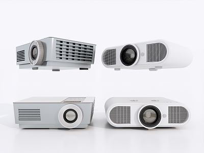 Modern projector audio and video equipment projector 3d model