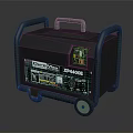 Duromax XP4400E Portable Wheeled Generator With Control Panel And Black Design
