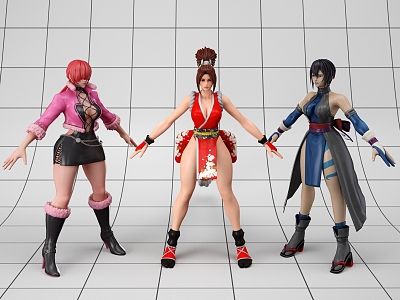 Game Role King of Fighters Soul Arcade Sexy Charmie Shamil Mowless Fire Dance shiki Beauty model