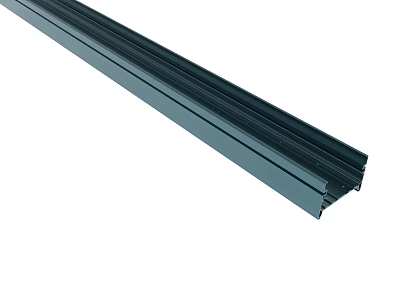 Heavy Duty Aluminum Metal Profile With Slotted Design For Industrial Use 3d model