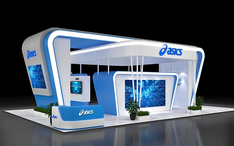 Modern Exhibition Booth 3d model