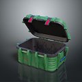 Boxes, Bags, Leather Boxes, Leather Boxes and Containers Realistic 3d model