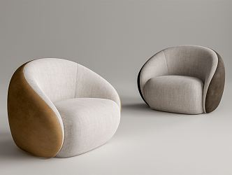 Modern single sofa 3d model