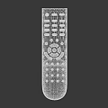 Television Remote Control Polisen Brand With Multiple Function Buttons And Ergonomic Design 3d model