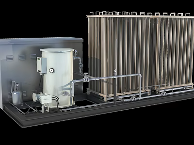 modern carburetor 3d model