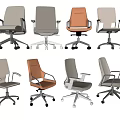 Ergonomic Modern Office Chairs With Various Colors Swivel Wheels And Styles