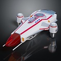 Modern Aircraft Space Plane Space Vehicle Science Fiction Plane 3d model