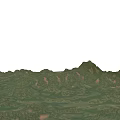 Natural Garden Landscape With Rolling Green Mountains And Lush Vegetation Scenery