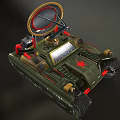 Anti-aircraft gun anti-aircraft vehicle radar vehicle radar detection vehicle reconnaissance vehicle survey vehicle monitoring vehicle low face number low model simple model game film and television level super realistic 3d model