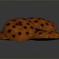 Golden Freshly Baked Stacked Chocolate Chip Cookies With Melty Chips
