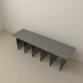 Modern Stylish Stool With Curved Support Legs And Sleek Design For Home Interior