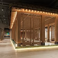 Relaxing SPA Sauna Environment With Bamboo Wooden Design And Stones
