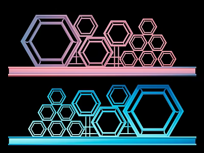 Modern Guofeng Net Hongmei Chen Shopping Mall Meichen Device Outdoor Device Pin-out Facade Pin-out Device 3d model