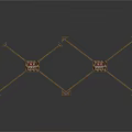 Cross Metal Structures With Central Square Decorations And Arrow Shaped Ends