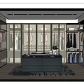 Modern Cloakroom 3d model