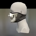 Mask Fashion Mask Fashion Mask Gangster Mask Shrewd Bandit Mask Headgear Balaclava Hat Low Face Low Number Low Model Simple Model Game Realistic 3d model