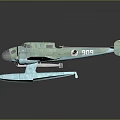 Vintage Blue Fighter Jet With Twin Engines And Red Star Wing Markings