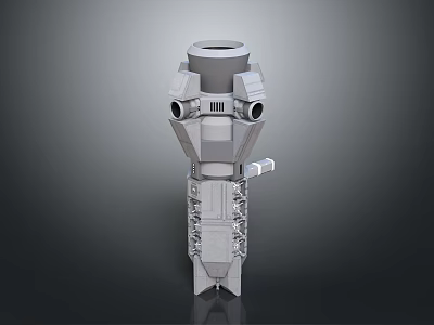 Booster sci-fi switch flame booster aircraft engine switch switch electronic switch power switch 3d model