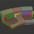 Elegant Leather Multi Seat Sofa With Quilted Pattern And Wooden Frame For Living Room